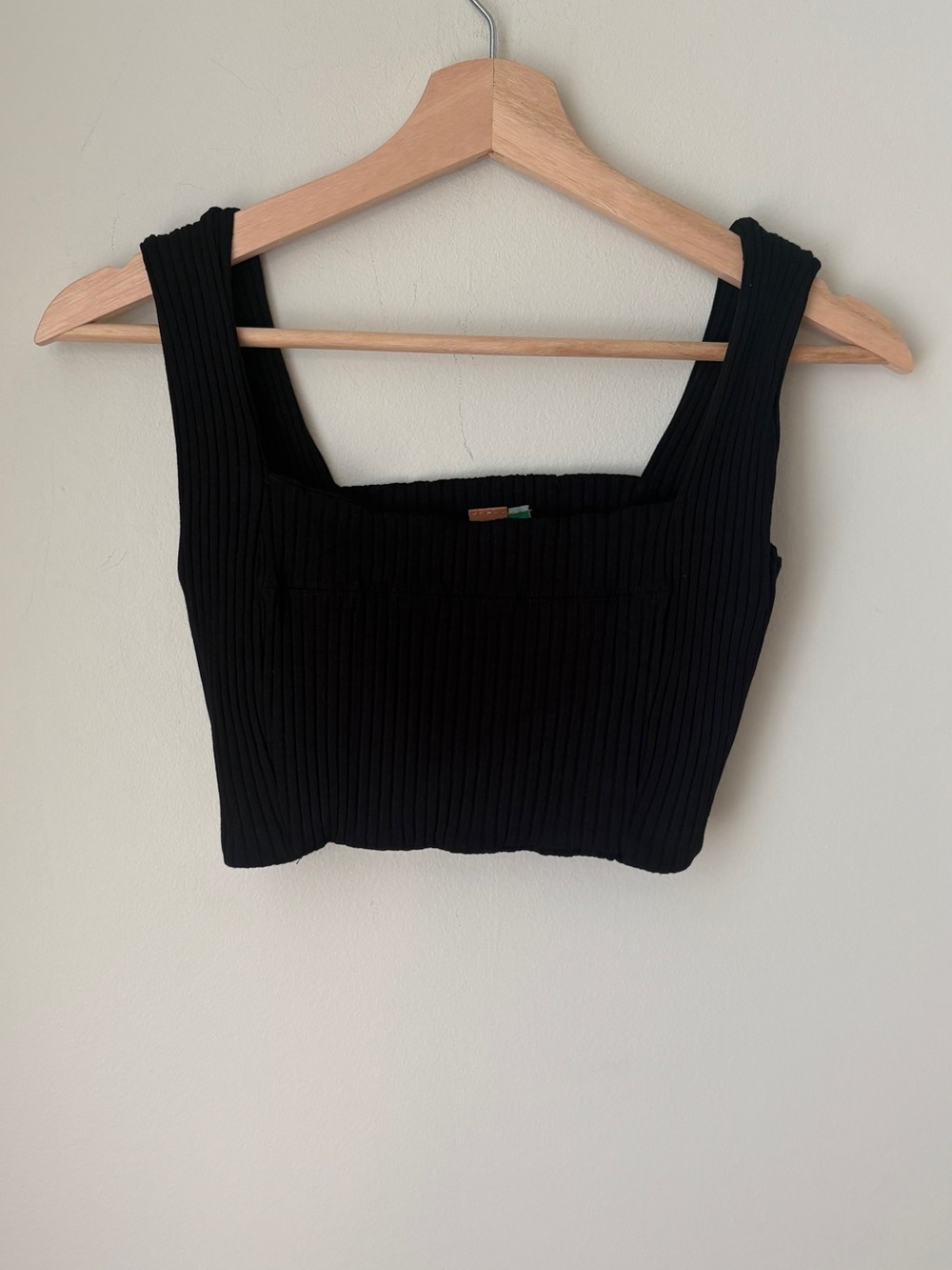 Farm Rio Black knit bralette crop top size L